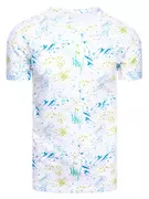 Koszulki męskie - T-shirt męski z nadrukiem biały Dstreet RX5101 - miniaturka - grafika 1