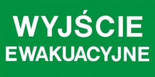 Piktogram Do Opraw Awaryjnych Wyjście Ewakuacyjne - Akcesoria BHP - miniaturka - grafika 1