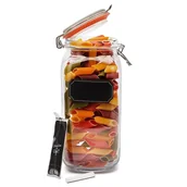 Pojemniki kuchenne - Tadar CHALK SŁOIK Z ETYKIETĄ DO PISANIA KREDĄ 2,1 L SZKŁO 5903313406642 - miniaturka - grafika 1