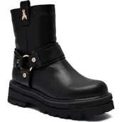 Botki damskie - Patrizia Pepe Skórzane botki - miniaturka - grafika 1