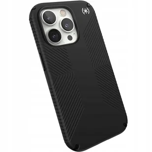 Speck Presidio2 Grip - Antypoślizgowe etui iPhone 14 Pro (Black / Black / White) - Etui i futerały do telefonów - miniaturka - grafika 3