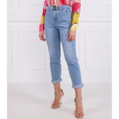 Spodnie damskie - BluGirl Blumarine Jeansy | Boyfriend fit | denim - miniaturka - grafika 1