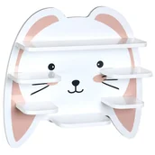 Półki i regały dla dzieci - Półka ścienna królik 45 x 12 x h42 cm - miniaturka - grafika 1