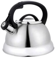 Czajniki na gaz - Tradycyjny srebrny czajnik z gwizdkiem 2,3L W3-C94 - miniaturka - grafika 1