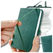 Notesy i bloczki - Kieszonkowy zielony notes planer notatnik A7 100 kartek - miniaturka - grafika 1