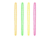 Dodatki do strojów karnawałowych - Zestaw naszyjników w stylu lat 80'tych - 4 szt. - miniaturka - grafika 1