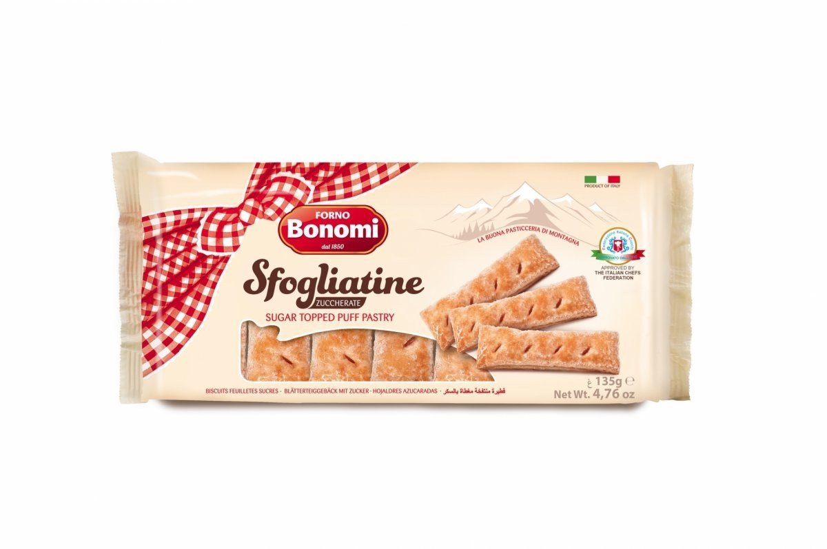 BONOMI Sfogliatine ciasteczka posypane cukrem 135 g