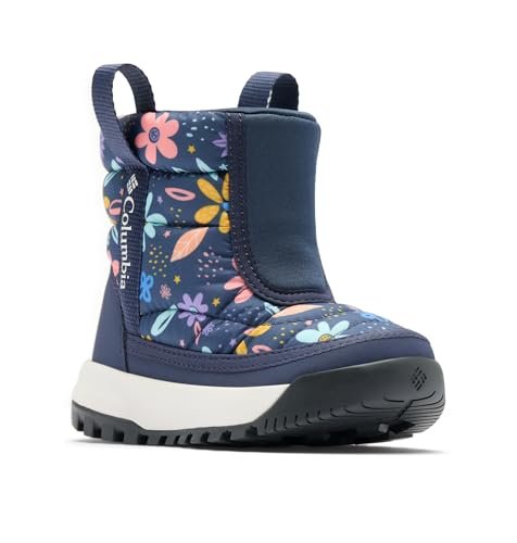 Columbia Młodzieżowe śniegowce, unisex, unisex, śniegowce, noc, dziki kwiat, kaprys, 9, Nocny dziki kwiat kaprys, 9 UK Child