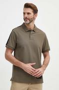 Koszulki męskie - Armani Exchange polo bawełniane kolor zielony z aplikacją - miniaturka - grafika 1