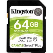 Karty pamięci - Kingston Canvas Select Plus 64GB (SDS2/64GB) - miniaturka - grafika 1