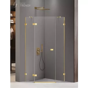 New Trendy Kabina pięciokątna 80x80 prawa EXK-3841 Avexa Gold Shine EXK-3841 - Kabiny prysznicowe - miniaturka - grafika 2