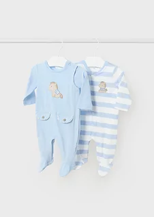 Pajacyki dla niemowląt - Zestaw 2 piżamek z bawełny 65 - grafika 1