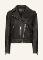 Moda i Uroda OUTLET - Allsaints Kurtka Skórzana Balfern schwarz - miniaturka - grafika 1