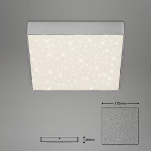 Lampa sufitowa LED Flame Star 21,2x21,2cm srebrna - Lampy sufitowe - miniaturka - grafika 3