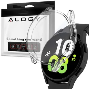 Etui ochronne 2w1 nakładka z osłoną na ekran Alogy do Samsung Galaxy Watch 5 44mm Clear - Akcesoria do smartwatchy - miniaturka - grafika 1
