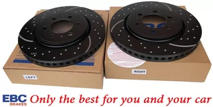 Przednie klocki YellowStuff + NAWIERCANE NACINANE tarcze hamulcowe EBC seria GD Ford F-150 2010- - Tarcze hamulcowe - miniaturka - grafika 4