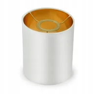 Lampy ścienne - Abażur Do Lamp Żyrandoli Kinkietów E27 Biały Złoty - miniaturka - grafika 1