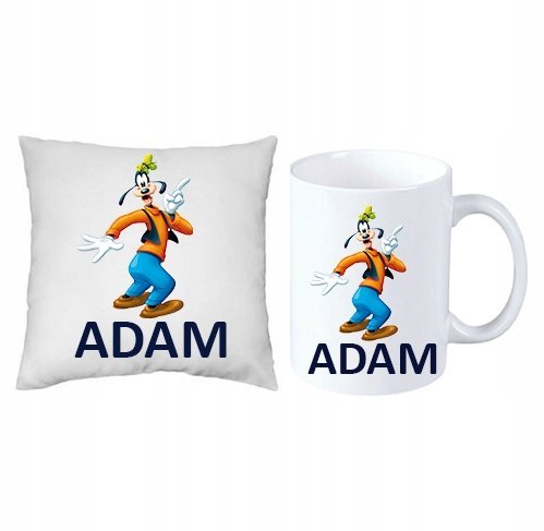 ZESTAW PREZENT PODUSZKA + KUBEK GOOFY MYSZKA MIKI