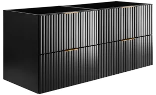 Czarna wisząca łazienkowa szafka 120 cm P5-Z93 - Szafki łazienkowe - miniaturka - grafika 1