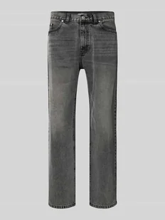 Jeansy o kroju straight fit z 5 kieszeniami - Spodnie męskie Jeansy o kroju straight fit z 5 kieszeniami - Spodnie męskie - miniaturka - grafika 1