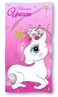 Okrycia kąpielowe dla dzieci - Ręcznik szybkoschnący kąpielowy Unicorn Jednorożec 70x140 Microfibra - miniaturka - grafika 1