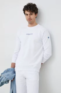 Bluzy męskie - North Sails bluza bawełniana męska kolor biały z nadrukiem - grafika 1