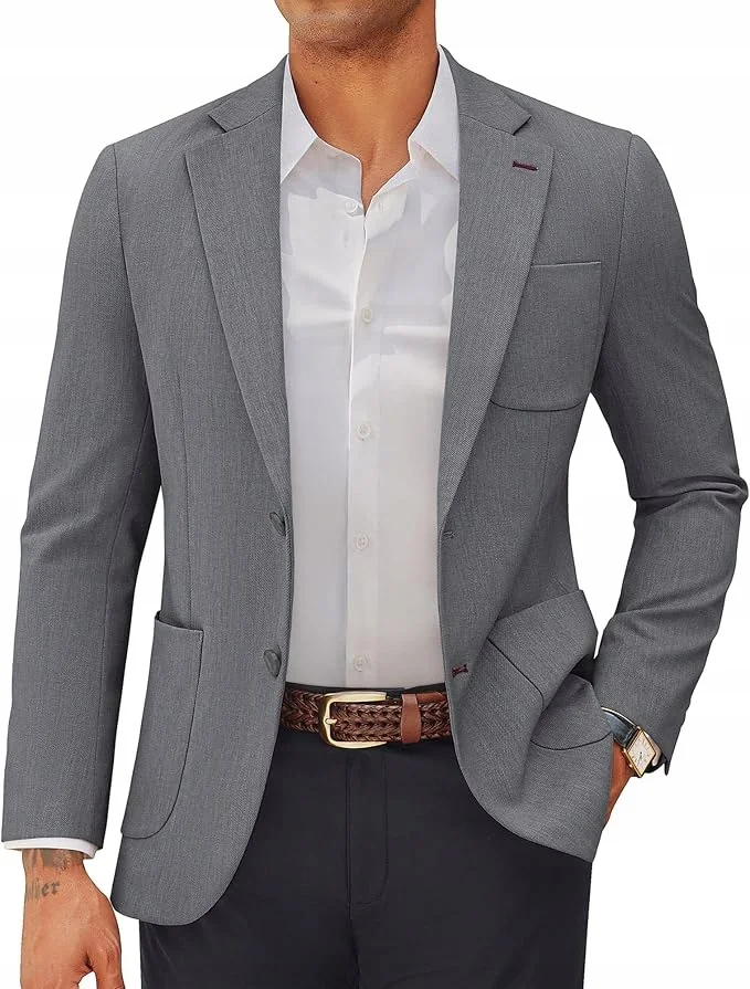 MĘSKA MARYNARKA M slim fit biznesowa elegancka casual sportowa