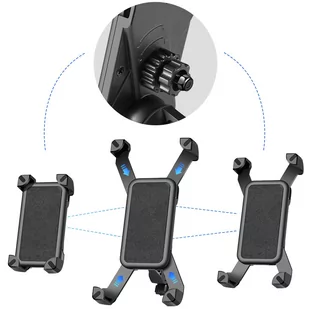 Uchwyt rowerowy na telefon S064 czarny - Sakwy rowerowe - miniaturka - grafika 3