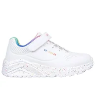 Trampki damskie - Buty Skechers Uno Lite Rainbow Specks 310457LWMLT - białe - miniaturka - grafika 1