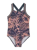 Stroje kąpielowe dla dziewczynek - Color Kids Strój kąpielowy w kolorze granatowo-jasnoróżowym - miniaturka - grafika 1