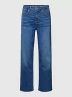 Spodnie damskie - Jeansy o kroju mom fit z frędzlami model ‘Momito Fresh’ - miniaturka - grafika 1