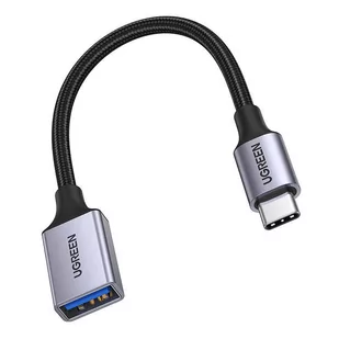 Kabel USB C (męski) - USB (żeński) 3.0 OTG 0.15m Ugreen US378 - czarny - Kable USB - miniaturka - grafika 1