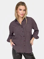 Koszule damskie - ONLY Koszula Fenna 15375372 Fioletowy Oversize - miniaturka - grafika 1