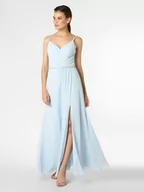 Sukienki - Luxuar Fashion - Damska sukienka wieczorowa, niebieski - miniaturka - grafika 1