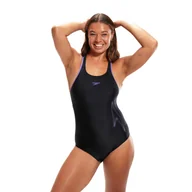 Stroje kąpielowe - Strój pływacki jednoczęściowy damski Speedo Hyperboom Placement Racerback - miniaturka - grafika 1