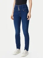 Spodnie damskie - Guess Jeansy W5RA1F D5L91 Granatowy Straight Leg - miniaturka - grafika 1