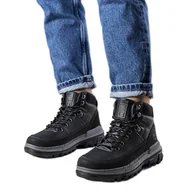 Buty trekkingowe damskie - Czarne trapery Big Star KK274222 - miniaturka - grafika 1