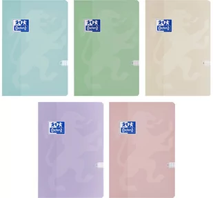 Oxford, Brulion miękka oprawa Touch Pastel A5, 60 kartek w kratkę z marginesem - Zeszyty szkolne - miniaturka - grafika 1