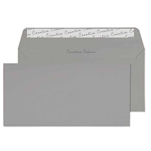Blake Creative Color DL+ 114 x 229 mm 120 g/m2 portfele do odklejania i uszczelniania (225) szare burzowe - opakowanie 500 sztuk