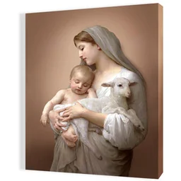 Obraz religijny na płótnie Matka Boża z Dzieciątkiem Jezus - Ikony i obrazy sakralne Obraz religijny na płótnie Matka Boża z Dzieciątkiem Jezus - Ikony i obrazy sakralne - miniaturka - grafika 1