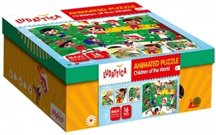 Lisciani Animated puzzle Children of the World - Puzzle - miniaturka - grafika 1