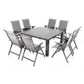 Meble ogrodowe - PRATO YELMO ALU - aluminiowy zestaw ogrodowy 8+1 - miniaturka - grafika 1