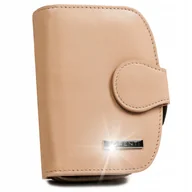 Portfele - Lorenti portfel skóra naturalna beżowy 43972-CIS-3320 BEIGE - kobieta - miniaturka - grafika 1