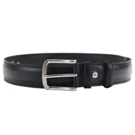 Paski - Pasek męski skórzany PIERRE CARDIN PSN 6209 Czarny - miniaturka - grafika 1