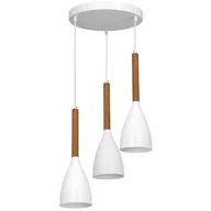 Lampy sufitowe - Biała lampa wisząca w stylu skandynawskim LX 3174 z serii MUZA NEW - miniaturka - grafika 1
