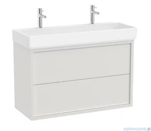 Roca Tura Unik zestaw szafka z umywalką 100x43x60 BIAŁY MAT A852036558 - Szafki łazienkowe - miniaturka - grafika 1