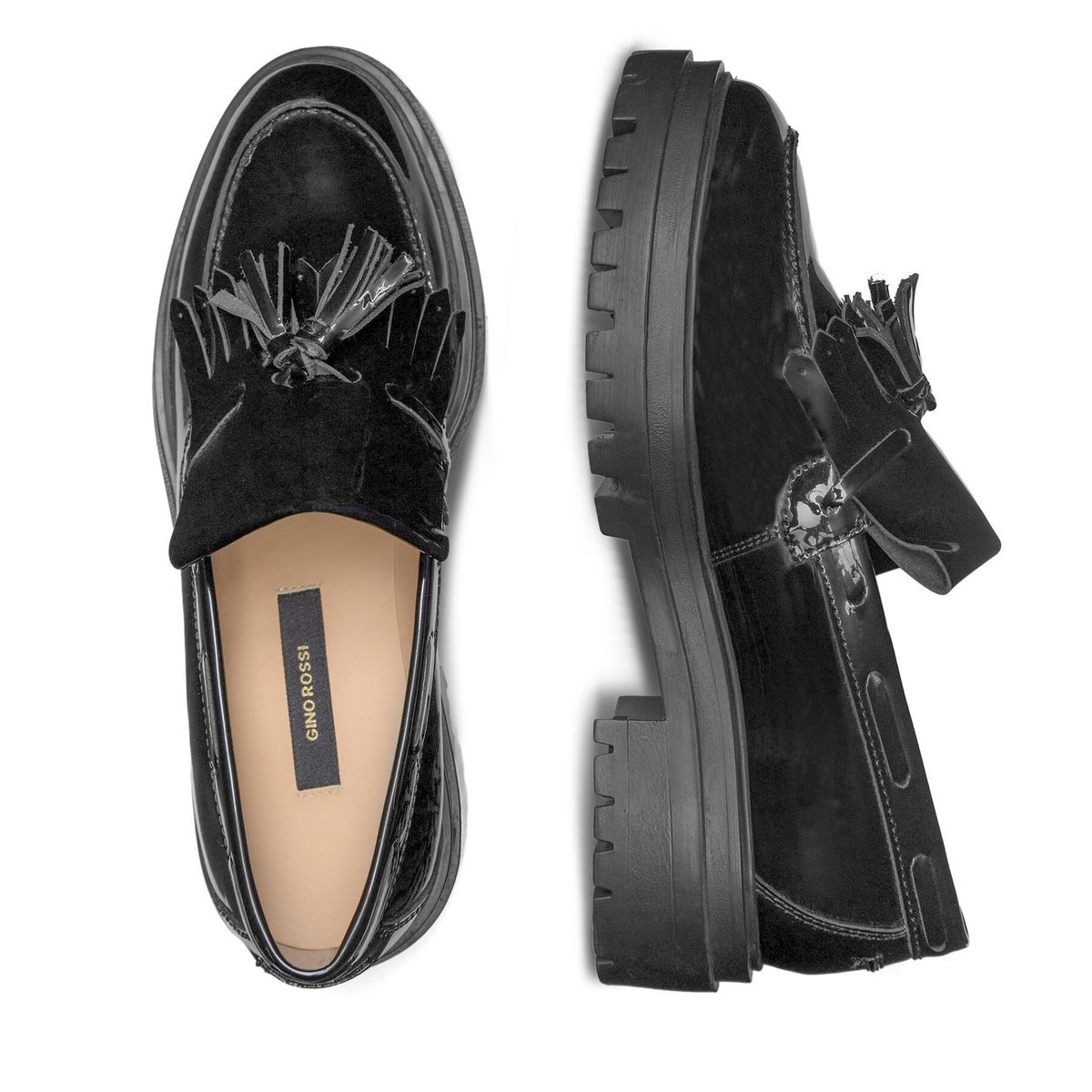 Gino Rossi Loafersy Damskie Czarny VERA-21072