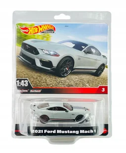 Hot Wheels FORD MUSTANG Mach 1 w skali 1:43 KOLEKCJONERSKIE AUTO PREMIUM - Samochody i pojazdy dla dzieci - miniaturka - grafika 1