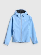 Kurtki i płaszcze dla dziewczynek - 4F Kurtka softshell wiatroodporna membrana 5000 dziewczęca - niebieska 164 (13-14 lat) - miniaturka - grafika 1