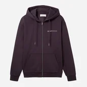 Bluzy męskie - Bluza męska rozpinana streetwear z kapturem Tom Tailor 1038737 L Ciemnoszara (4067261255002). Bluzy męskie streetwear - miniaturka - grafika 1